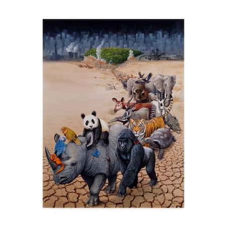 Harro Maass 'Save Our Environment' Canvas Art,14x19